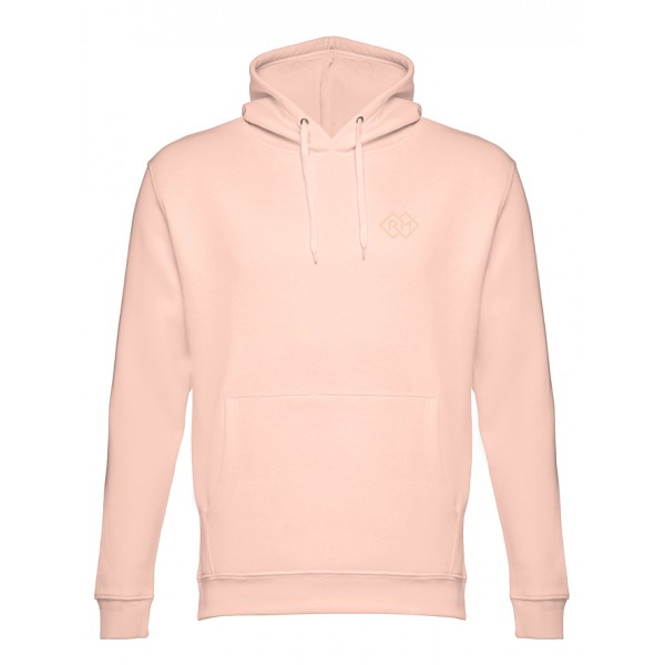 Romobrands_Heren Hoodie_Model Rick_Pastel Salmon