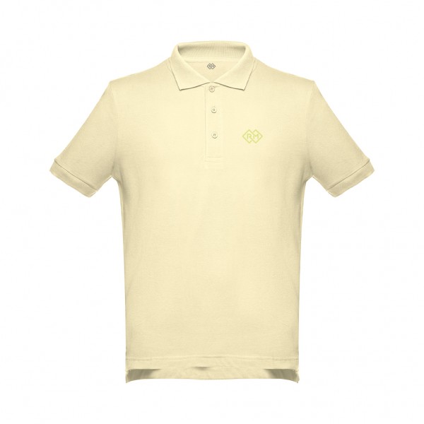 Romobrands_Heren Polo_Model Mathijs_Pastel Yellow