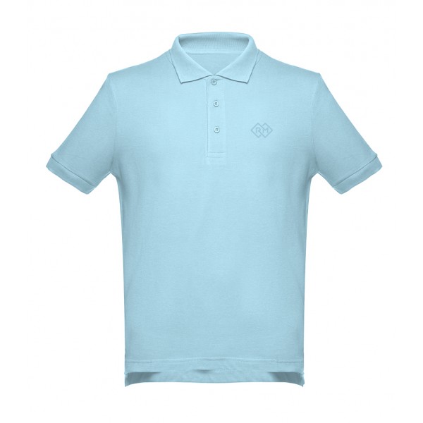 Romobrands_Heren Polo_Model Mathijs_Light Blue_