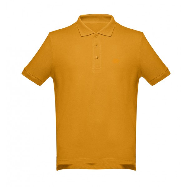 Romobrands_Heren Polo_Model Mathijs_Mustard