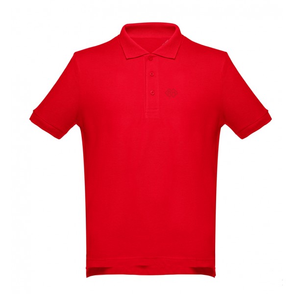 Romobrands_Heren Polo_Model Mathijs_Rood